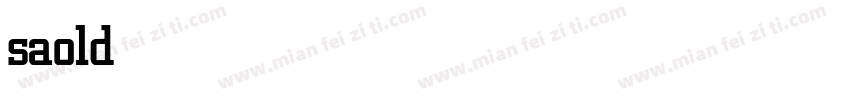 saoldisplay medium字体转换